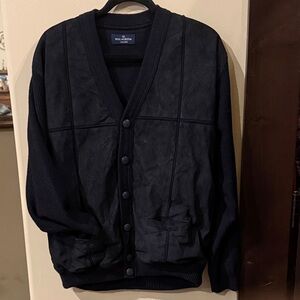Italian made Black Button-Up Cardigan